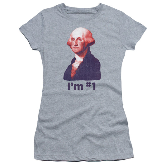 George No1 - Short Sleeve Junior Sheer - Athletic Heather T-shirt