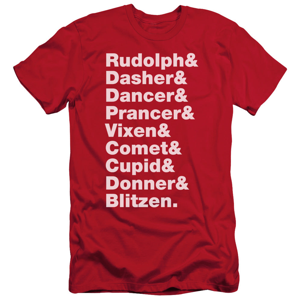Reindeer - Short Sleeve Adult 30 - 1 - Red T-shirt