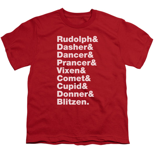 Reindeer - Short Sleeve Youth 18 - 1 - Red T-shirt