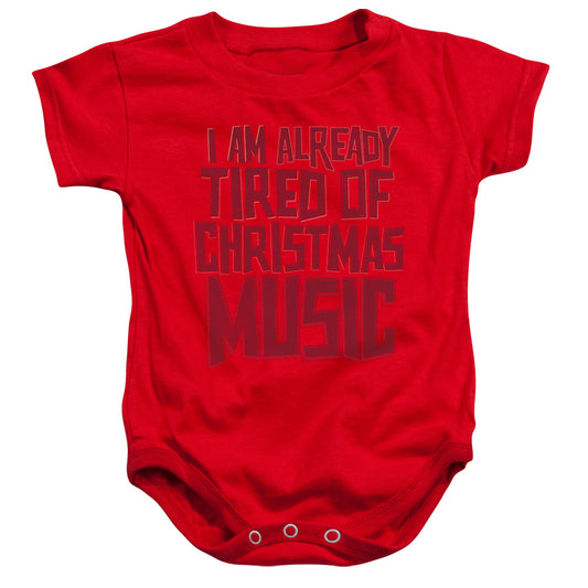 Tired Tunes - Infant Snapsuit - Red - Sm