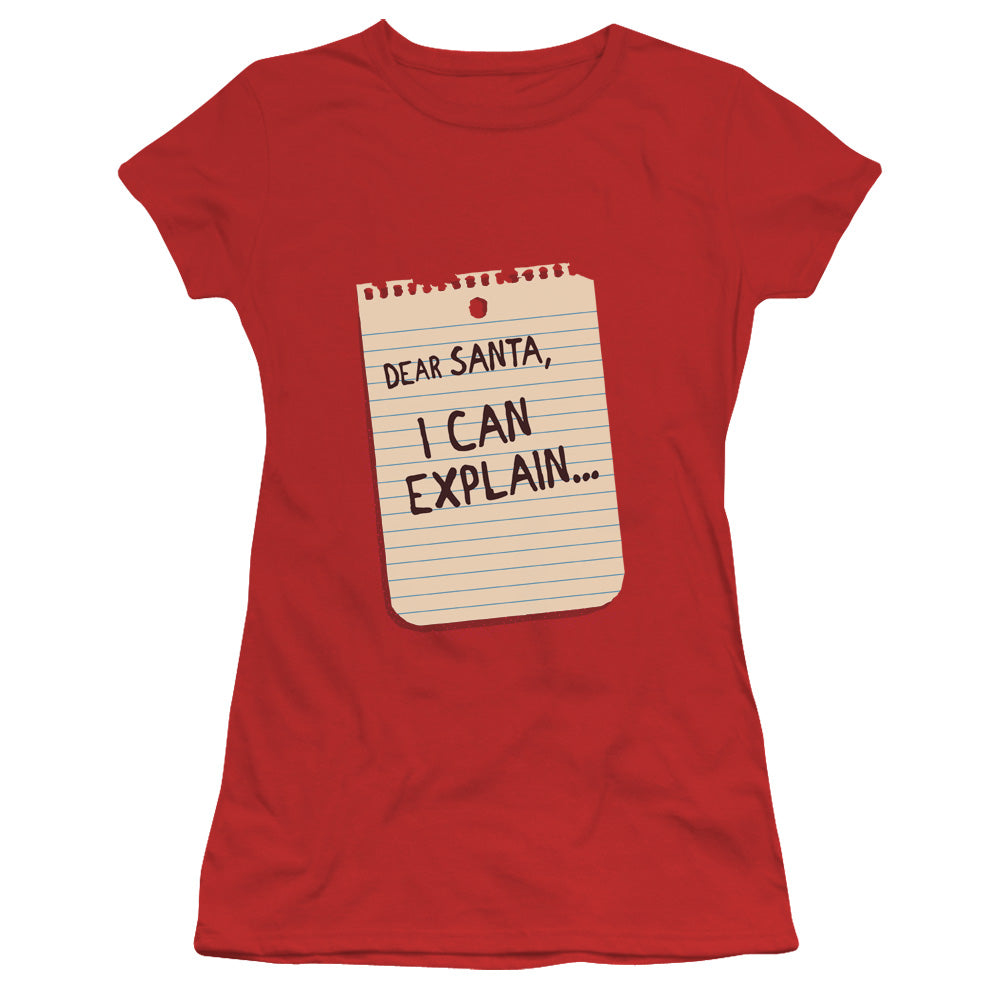 Note - Short Sleeve Junior Sheer - Red T-shirt