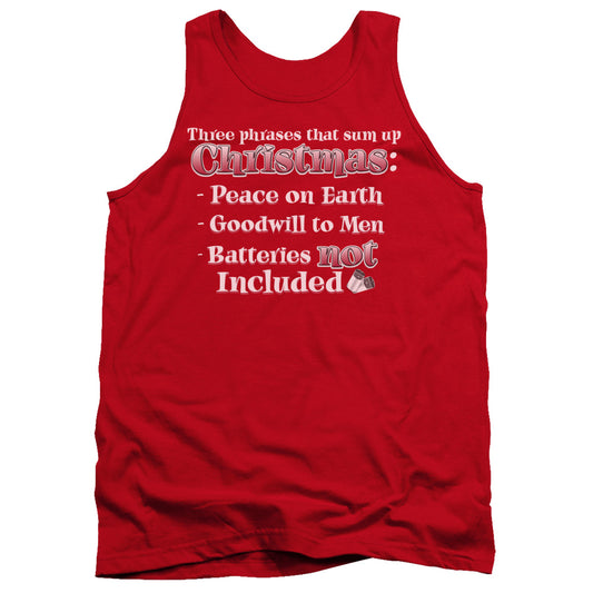 Three Phrases - Adult Tank - Red
