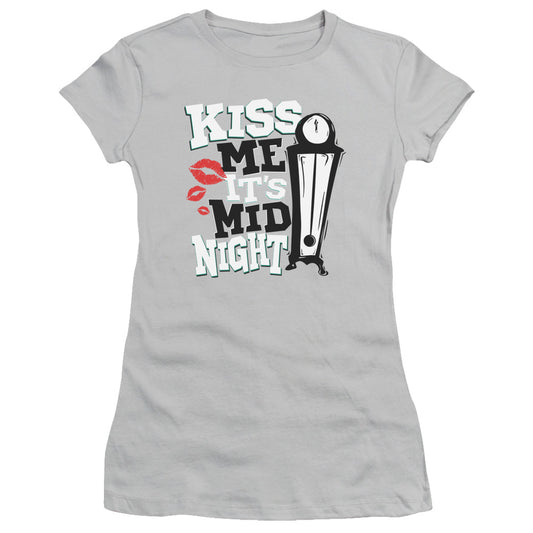 Kiss Me - Short Sleeve Junior Sheer - Silver T-shirt