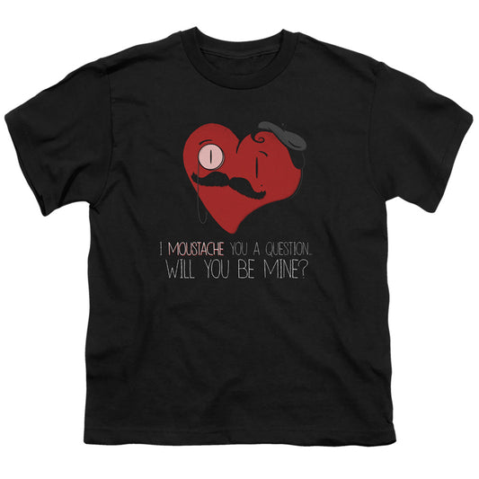 Popping The Question - Short Sleeve Youth 18 - 1 - Black T-shirt