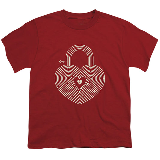 Key To My Heart - Short Sleeve Youth 18 - 1 - Cardinal T-shirt