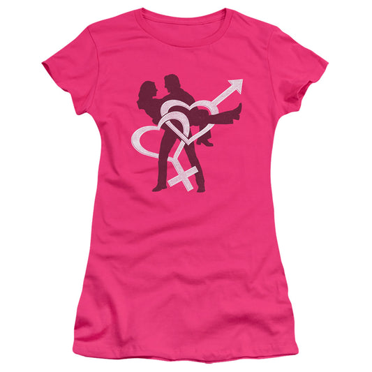 Intertwined - Short Sleeve Junior Sheer - Hot Pink T-shirt