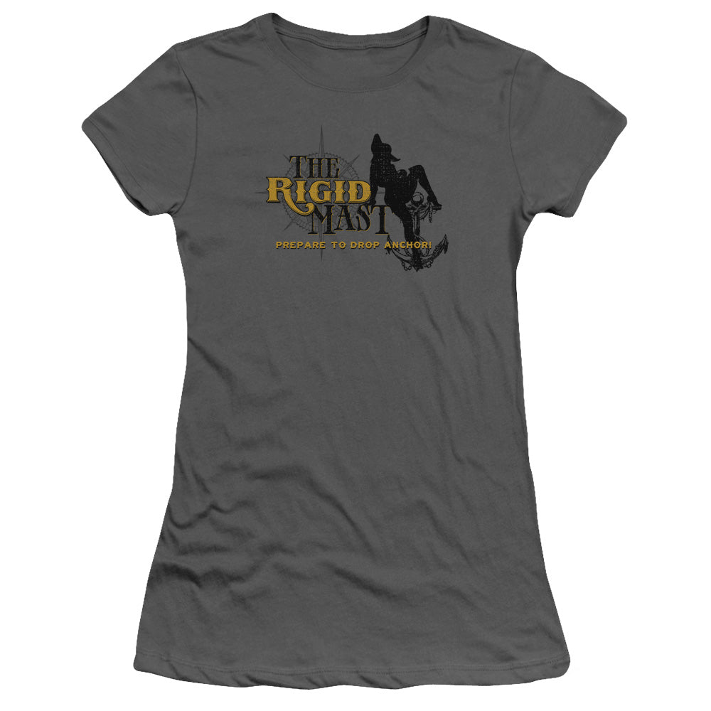 The Rigid Mast - Short Sleeve Junior Sheer - Charcoal T-shirt