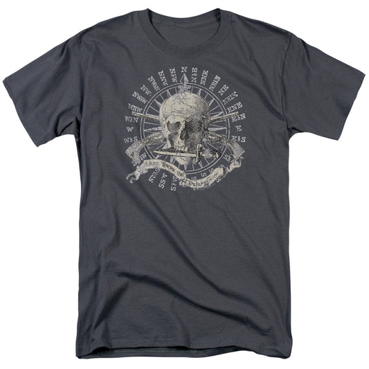 Here There Be Pirates - Short Sleeve Adult 18 - 1 - Charcoal T-shirt