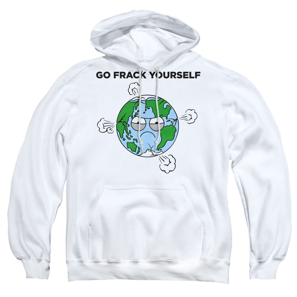 Frack - Adult Pull-over Hoodie - White