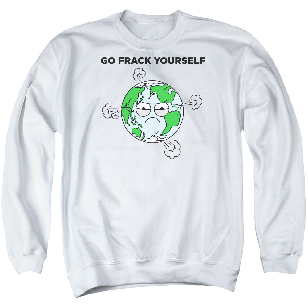 Frack - Adult Crewneck Sweatshirt - White