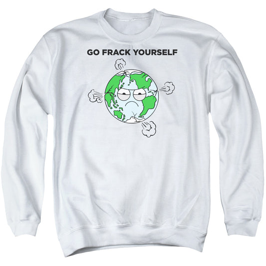 Frack - Adult Crewneck Sweatshirt - White