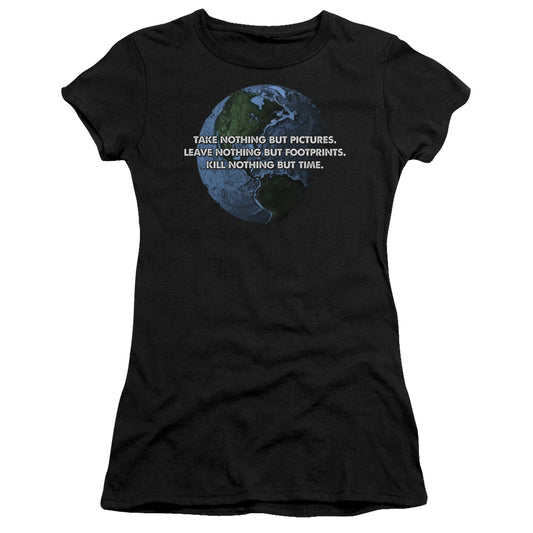 Take Nothing - Short Sleeve Junior Sheer - Black T-shirt