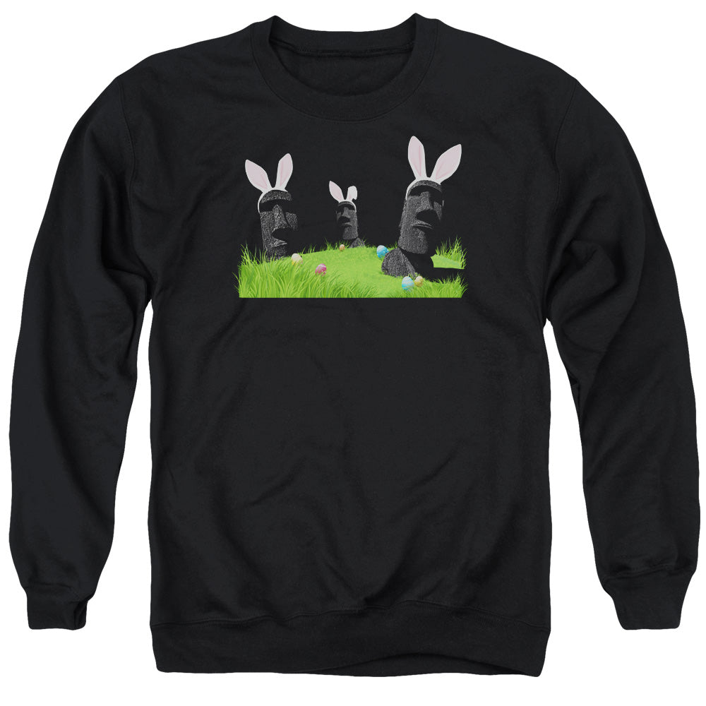 Easter Island - Adult Crewneck Sweatshirt - Black