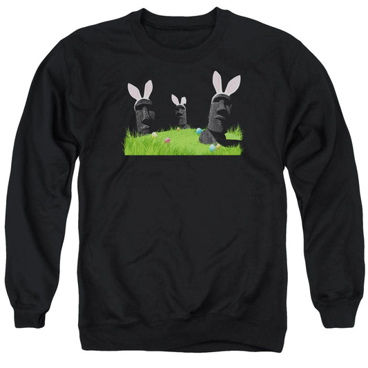 Easter Island - Adult Crewneck Sweatshirt - Black