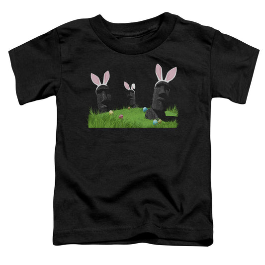 Easter Island - Short Sleeve Toddler Tee - Black T-shirt