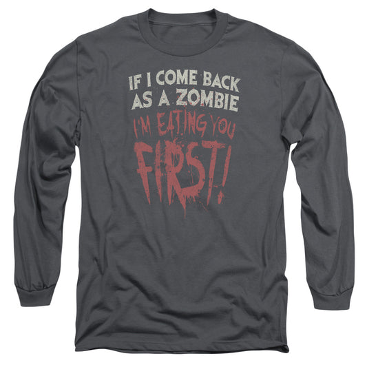 You First - Long Sleeve Adult 18 - 1 - Charcoal T-shirt