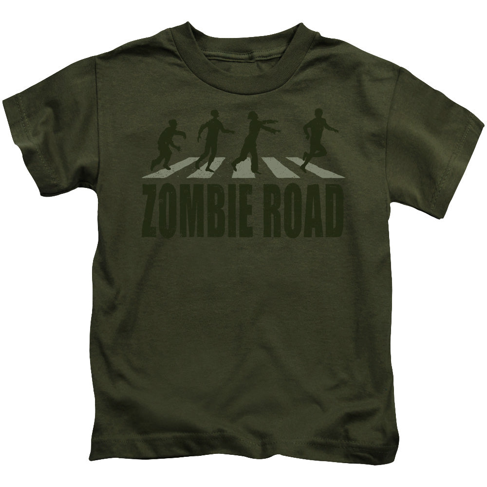 Zombie Road - Short Sleeve Juvenile 18 - 1 - Military Green T-shirt