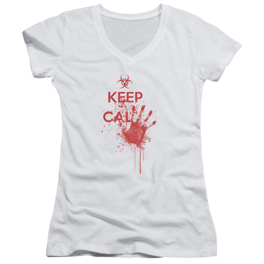 Keep Cal - Junior V-neck - White
