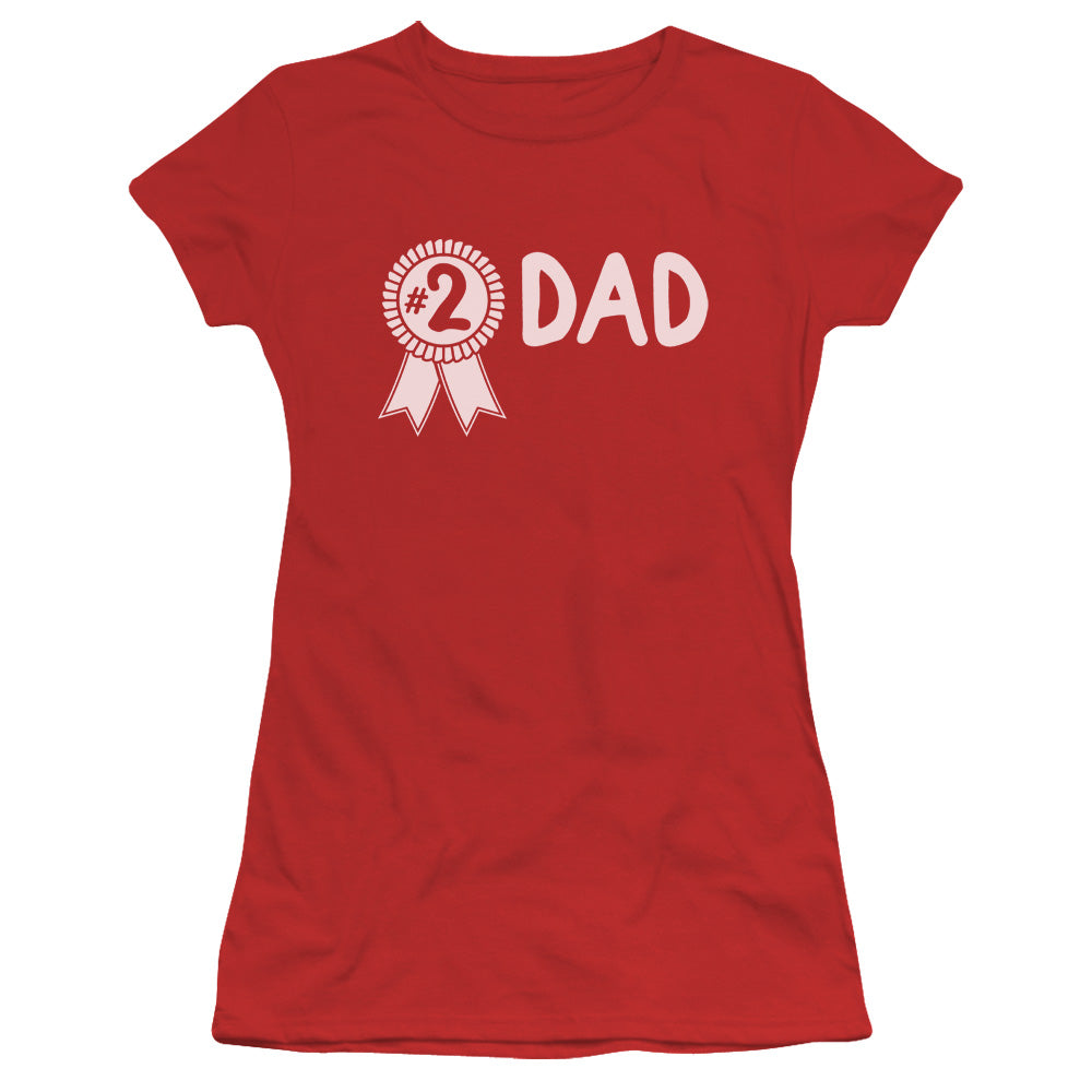 #2 DAD -   JUNIOR SHEER - RED T-Shirt