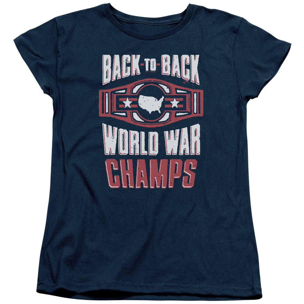Ww Champs - Short Sleeve Womens Tee - Navy T-shirt
