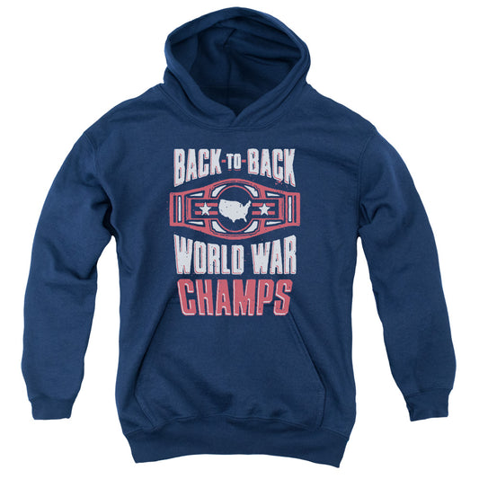 Ww Champs - Youth Pull-over Hoodie - Navy