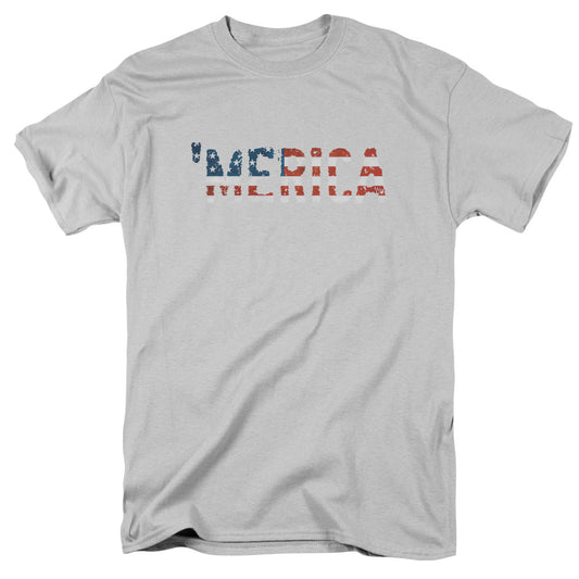 Merica - Short Sleeve Adult 18 - 1 - Silver T-shirt