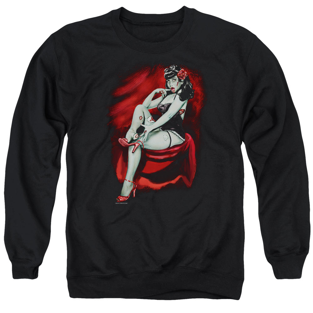 Broken Shoe Zombie - Adult Crewneck Sweatshirt - Black