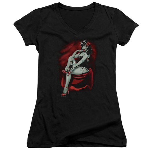 Broken Shoe Zombie-junior V-neck - Black
