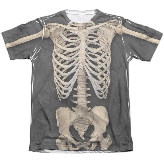 Skeleton Costume - Adult Poly - Cotton Short Sleeve Tee - White T-shirt