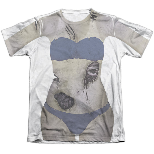 Bikini Zombie - Adult Poly - Cotton Short Sleeve Tee - White T-shirt