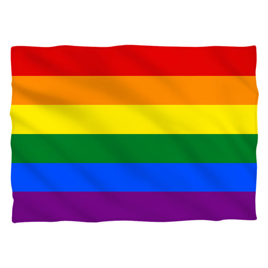 Pride Flag - Pillow Case - White