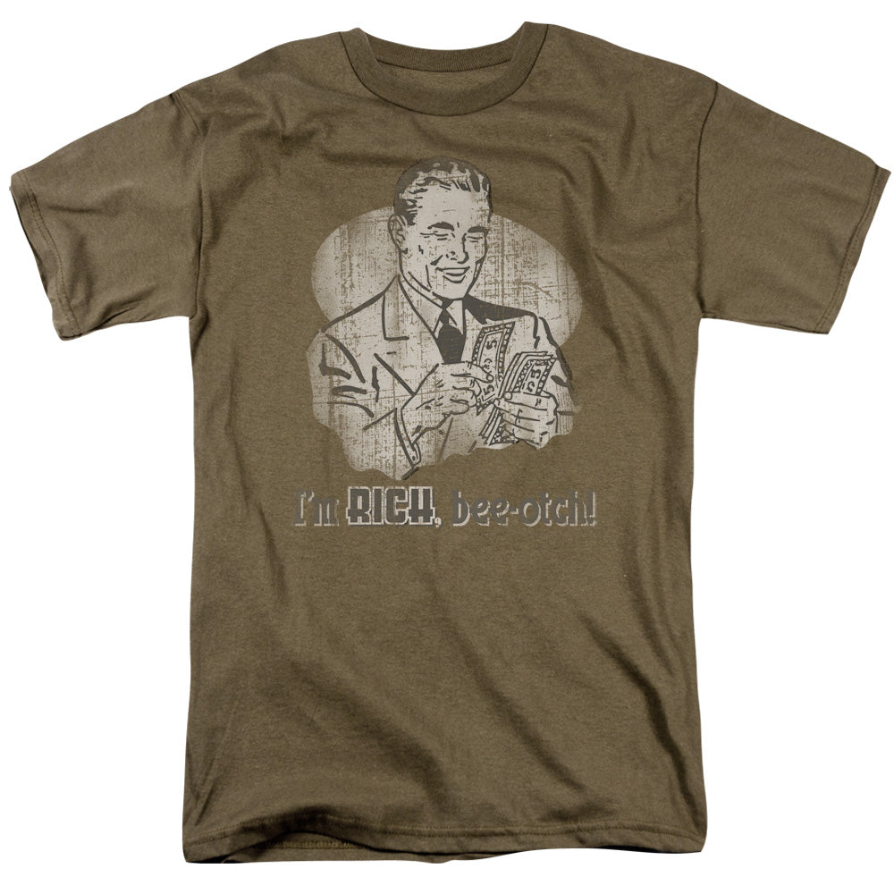 Im Rich Bee - Short Sleeve Adult 18 - 1 - Safari Green T-shirt