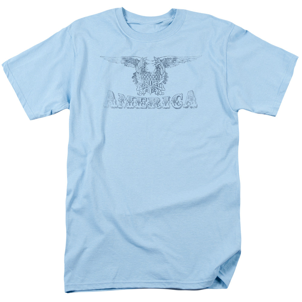 America - Short Sleeve Adult 18 - 1 - Light Blue T-shirt