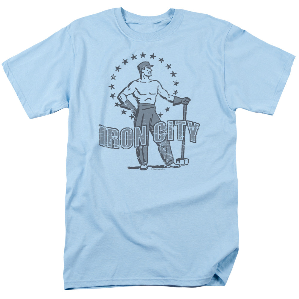 Iron City - Short Sleeve Adult 18 - 1 - Light Blue T-shirt