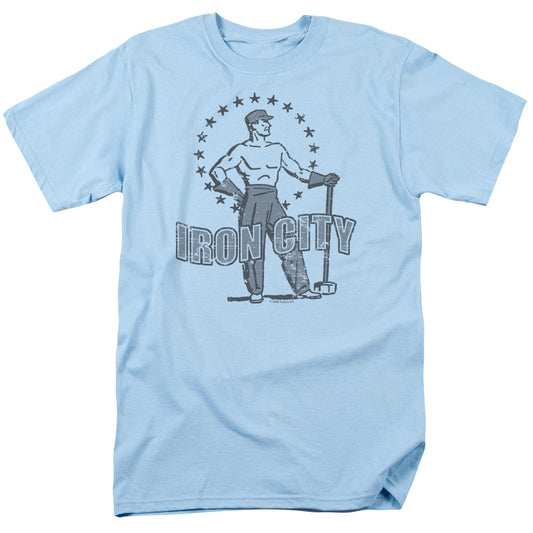 Iron City - Short Sleeve Adult 18 - 1 - Light Blue T-shirt