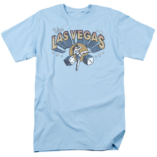Las Vegas - Short Sleeve Adult 18 - 1 - Light Blue T-shirt