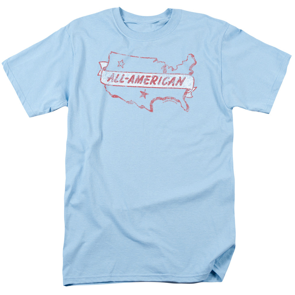 All American - Short Sleeve Adult 18 - 1 - Light Blue T-shirt