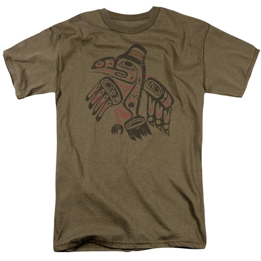 Tribal Eagle - Short Sleeve Adult 18 - 1 - Safari Green T-shirt