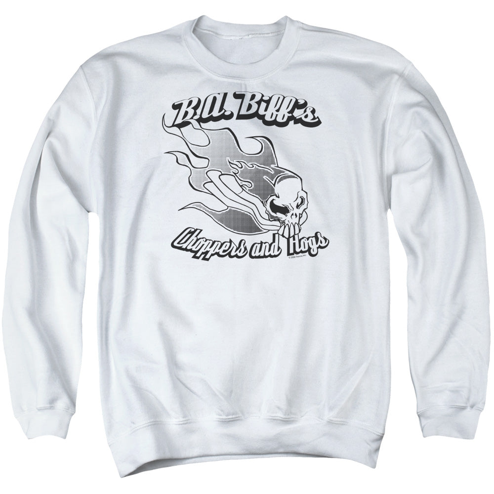B.a.biffs - Adult Crewneck Sweatshirt - White