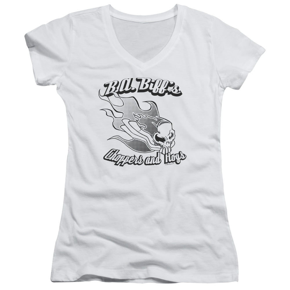 B.a.biffs - Junior V-neck - White