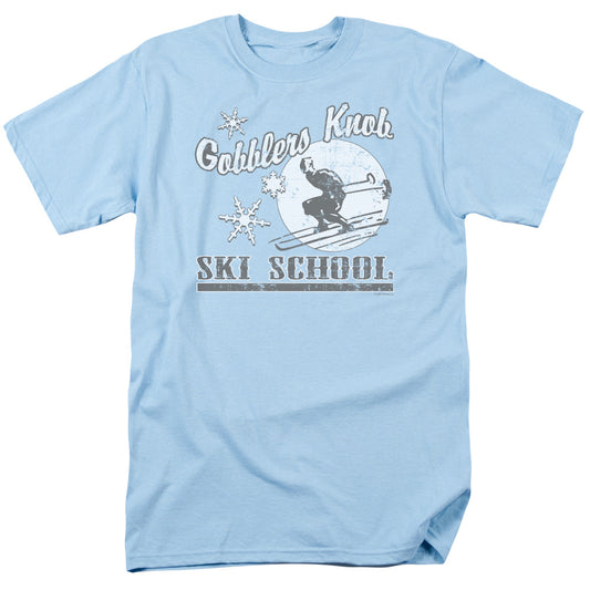 Gobblers Knob Ski School - Short Sleeve Adult 18 - 1 - Light Blue T-shirt