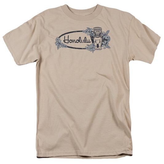 Honolulu - Short Sleeve Adult 18 - 1 - Sand T-shirt