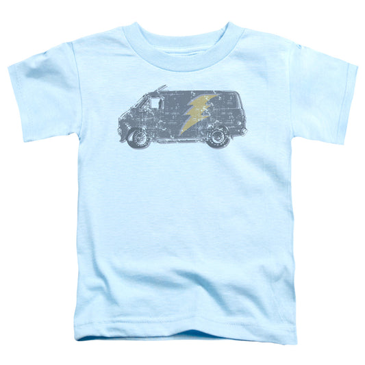 Lightening Van - Short Sleeve Toddler Tee - Light Blue T-shirt