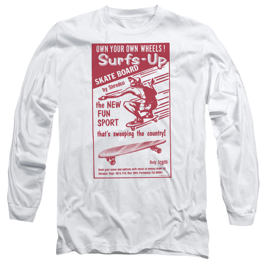 Surfs Up - Long Sleeve Adult 18 - 1 - White T-shirt