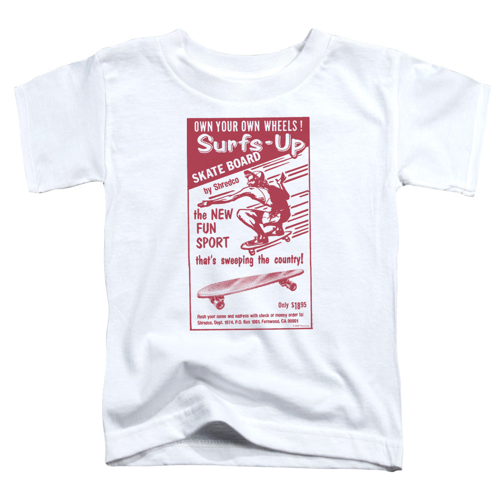 Surfs Up - Short Sleeve Toddler Tee - White T-shirt