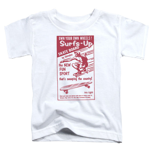 Surfs Up - Short Sleeve Toddler Tee - White T-shirt