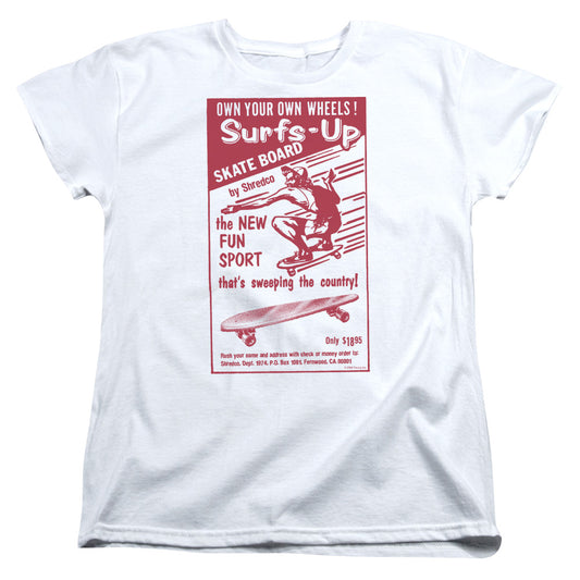 Surfs Up - Short Sleeve Womens Tee - White T-shirt