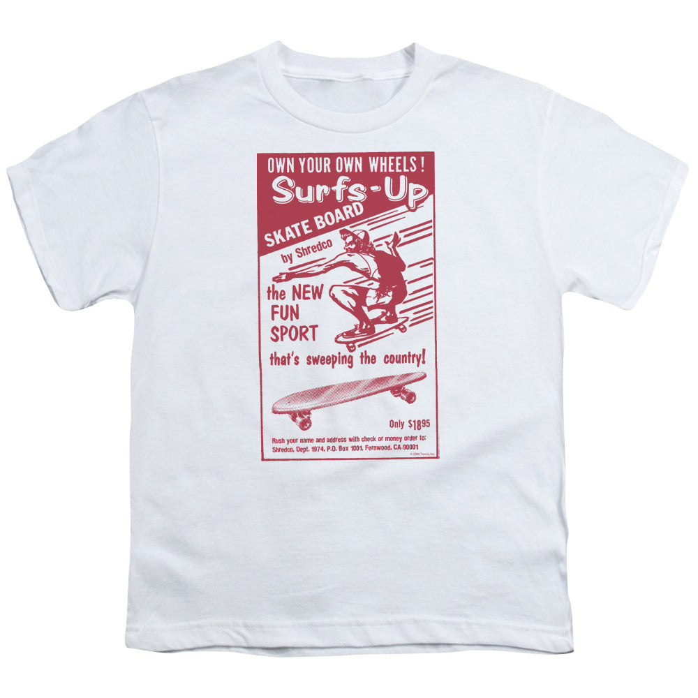 Surfs Up - Short Sleeve Youth 18 - 1 - White T-shirt