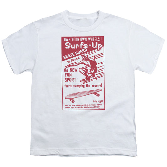 Surfs Up - Short Sleeve Youth 18 - 1 - White T-shirt