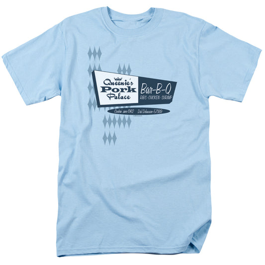 Queenies Pork Place - Short Sleeve Adult 18 - 1 - Light Blue T-shirt
